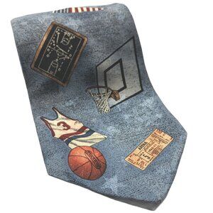 Americana Basketball Circa 1963 Hoops Tie